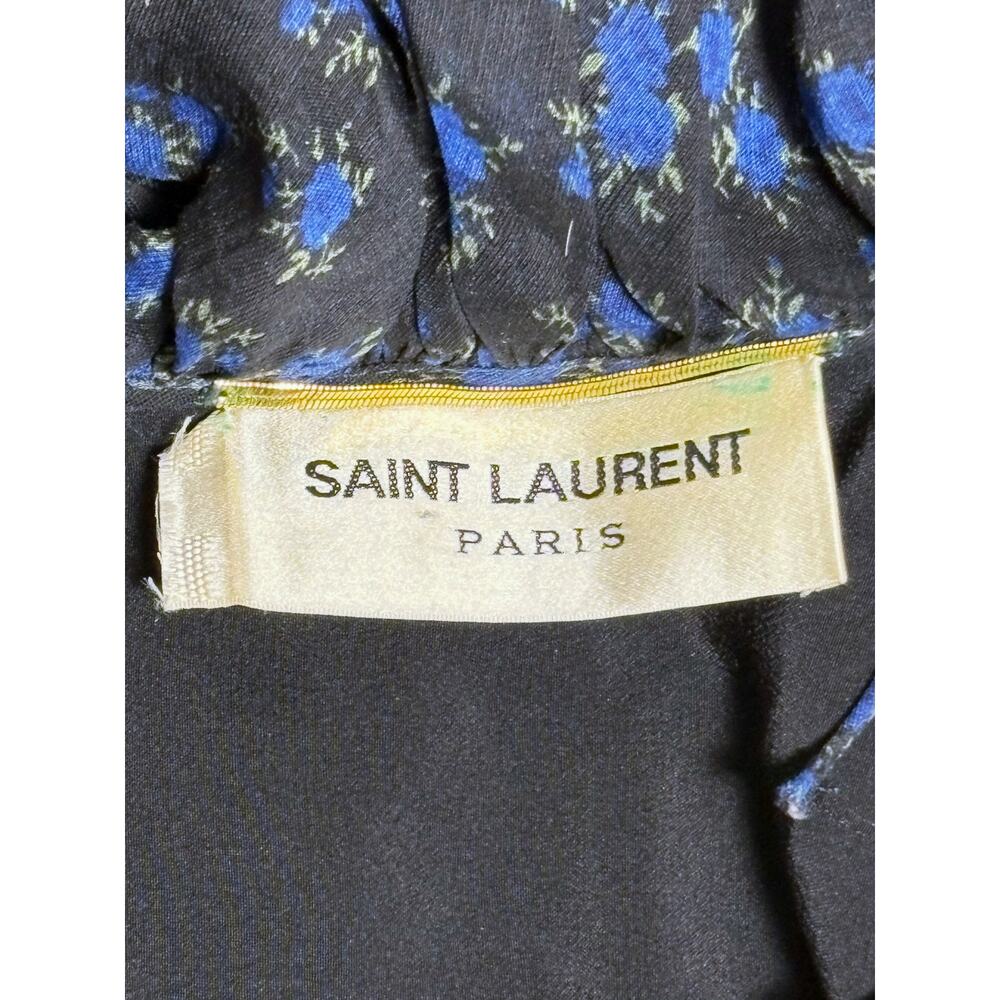 Saint Laurent Fall 2013 Hedi Slimane Floral Silk Slip Dress 36 EU 4 US YSL - Picture 6 of 8